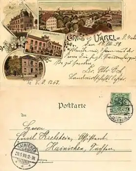 26316 Varel Litho Post o 19.8.1899