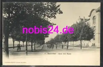 Neuchatel Quai des Alpes *ca.1920