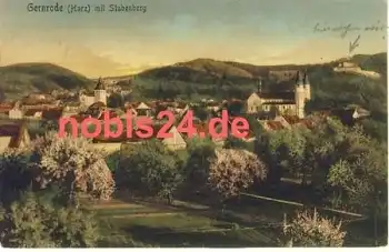 06507 Gernrode Harz mit Stubenberg o 21.7.1917