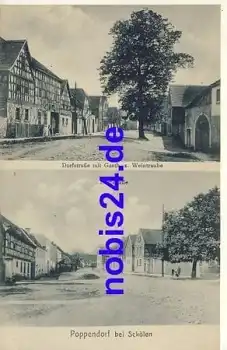 07619 Poppendorf Schölen Dorfstrassen *ca.1915