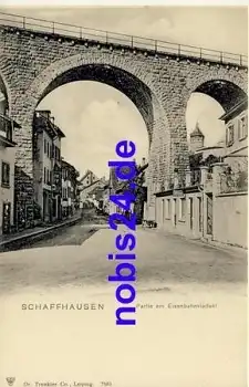 Schaffhausen Eisenbahnviadukt *ca.1900
