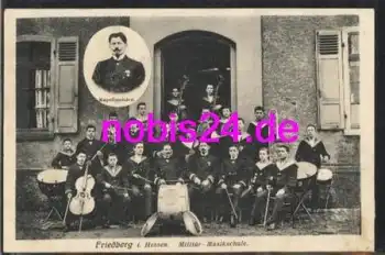 61169 Friedberg Hessen Militär Musikschule o 1911