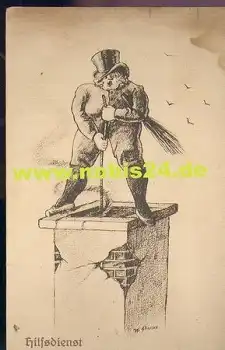 Schornsteinfegerin Hilfsdienst Suffragetten Frauenbewegung o 2.8.1917