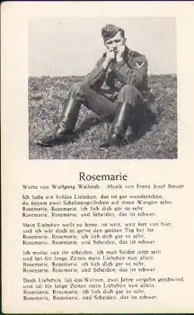 Militärlied "Rosemaie", * ca. 1940