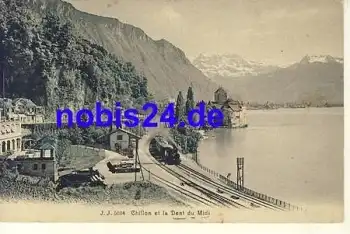 Chillon Veytaux Eisenbahn *ca.1900