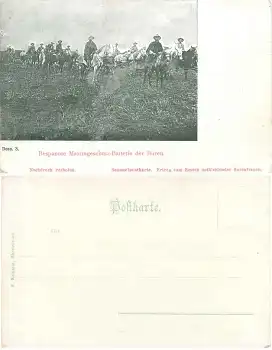 Buren Bespannte Maximgeschütz Batterie * um 1900