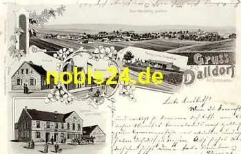 39397 Dalldorf Litho Schule Gasthof o 4.11.1903