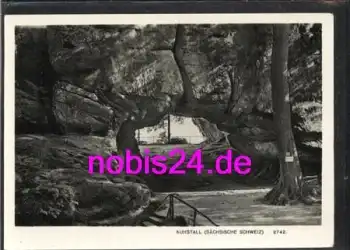 01814 Kuhstall Sächsische Schweiz Höhle o 17.8.1970