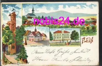 74223 Flein Schule Schweinsturm Litho o 10.9.1916