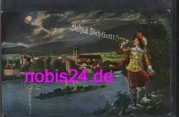 79713 Säckingen der Trompeter bei Nacht  *ca.1910