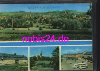 07907 Schleiz Ratsgebäude Bergkirche o ca.1963