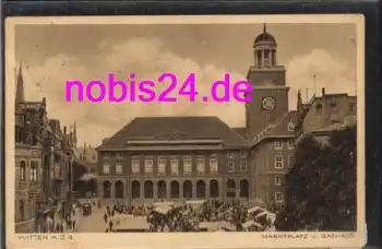 58452 Witten Ruhr Marktplatz Rathaus 12.12.1931