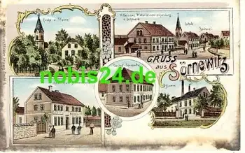 04758 Sörnewitz Cavertitz Litho Brauerei Gasthöfe o ca.1910