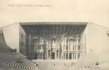 Orange Faxade interieure de Theatre Primitif * ca. * ca. 1910
