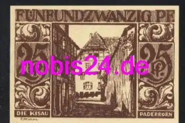 Paderborn Notgeld 25 Pfennige 1921
