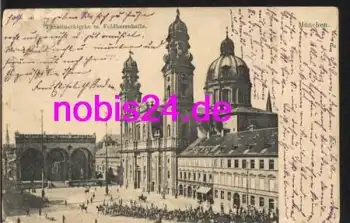 München Theaterkirche Feldherrnhalle o 1905