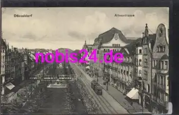 Düsseldorf Alleestrasse Strassenbahn ca.1910