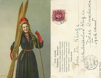 Skifahrerin Schweden o20.8.1904