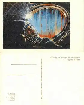 Kosmonaut Künstlerkarte *ca. 1968