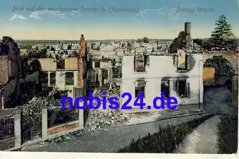 Somme Py zerstört o 1915