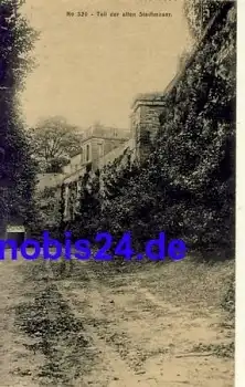 alte Stadtmauer Frankreich o 1918