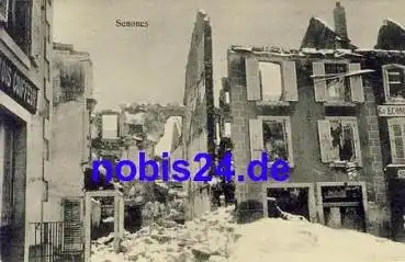 Senones zerstörter Ort o 1915