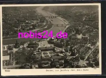 Dresden Luftaufnahme *ca. 1950 Verlag Hahn-Foto10255