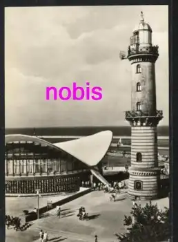 Warnemünde Teepott Leuchtturm *ca.1970