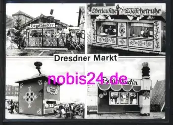 Dresden Markt Buden o 29.9.1977