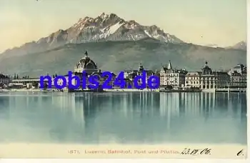 Luzern Bahnhof Post Pilatus  *ca.1910