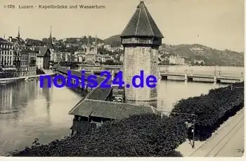 Luzern Kapellbrücke Wasserturm *ca.1920