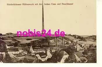 09633 Halsbrücke Hüttenwerk Hohe Esse *ca.1915