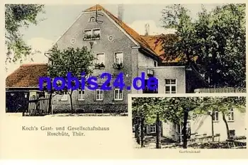 Roschütz Gera Kochs Gasthaus *ca.1915
