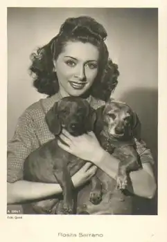 Serrano Rosita mit 2 Dackel A 3564/1