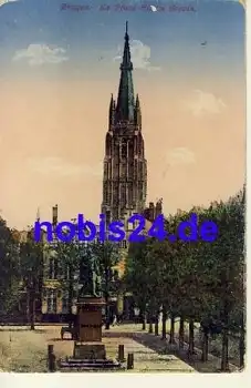 Bruges La Place Simon Stevin *ca.1915