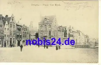 Bruges Place Van Eyck o 1916