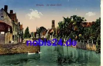 Bruges Le Quai Vert o ca.1910