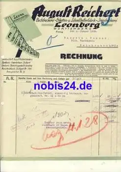 71229 Leonberg Druckerei August Reichert Briefkopf 1928