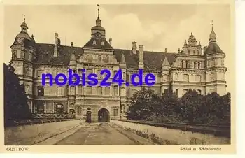 18273 Güstrow Schloss Brücke  *ca.1920