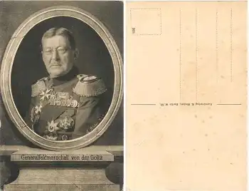 Generalfeldmarschall von der Goltz Deutsches Heer *ca. 1916