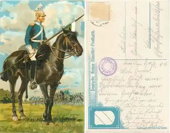 Gardereitertag 1922 Künstlerkarte Anton Hoffmann o 1922