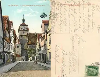 91541 Rothenburg Tauber Würzburgerggasse Brauerei o 22.7.1911