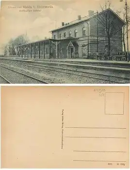 04910 Biehla bei Elsterwerda Oberlausitzer Bahnhof * ca. 1920
