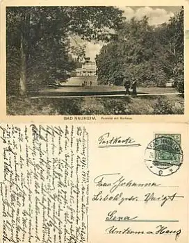 61231 Bad Nauheim Park mit Kurhaus o 24.6.1915