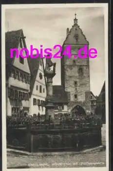 91550 Dinkelsbühl Löwenbrunnen Tor *ca.1930
