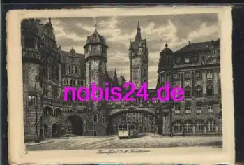 Frankfurt Main Rathaus Künstlerkarte *ca.1920