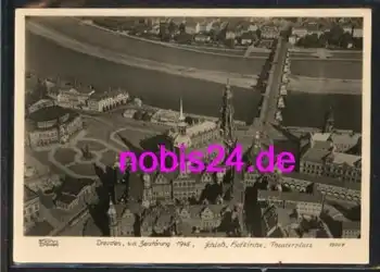 Dresden Luftaufnahme Altstadt *ca.1980 Hahn-Foto13007