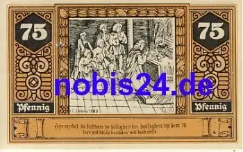 19336 Wilsnack Notgeld 75 Pfennige 1922