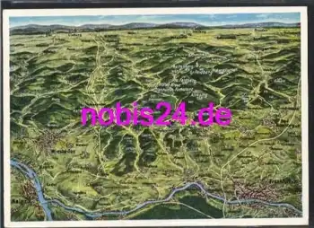 Frankfurt Main und Umgebung Landkarte *ca.1973