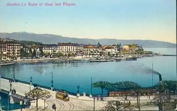 Geneve La Rade et Quai des Paquis * ca. 1910